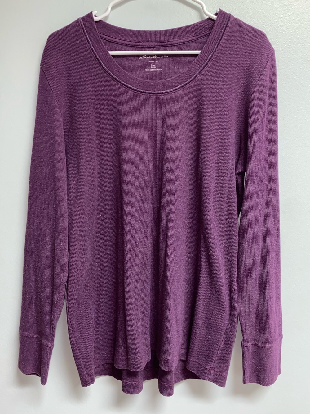 EDDIE BAUER WAFFLE KNIT TOP - XL